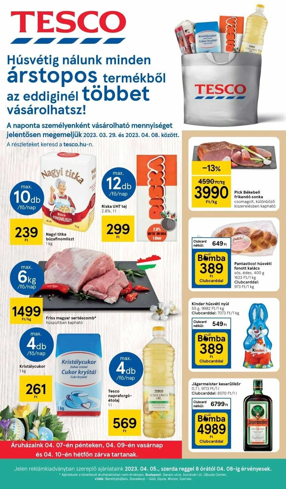 Tesco akciós újság 04.05–04.08