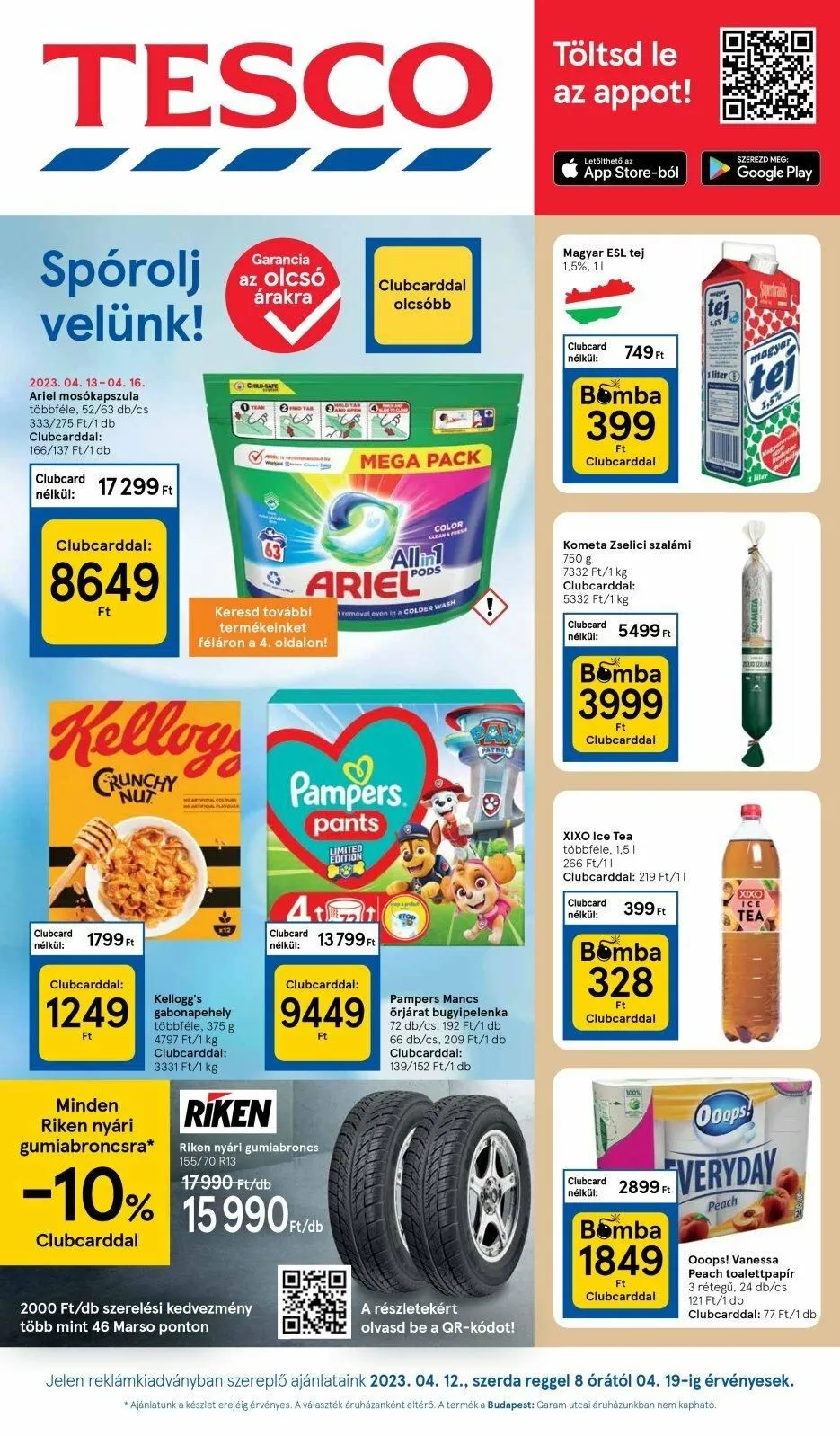 Tesco akciós újság 04.12–04.19