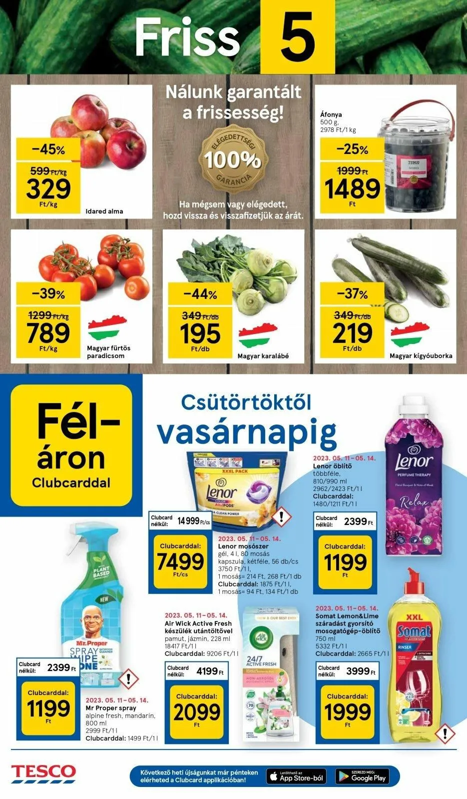 Tesco akciós újság 05.11–05.17 – 4. oldal