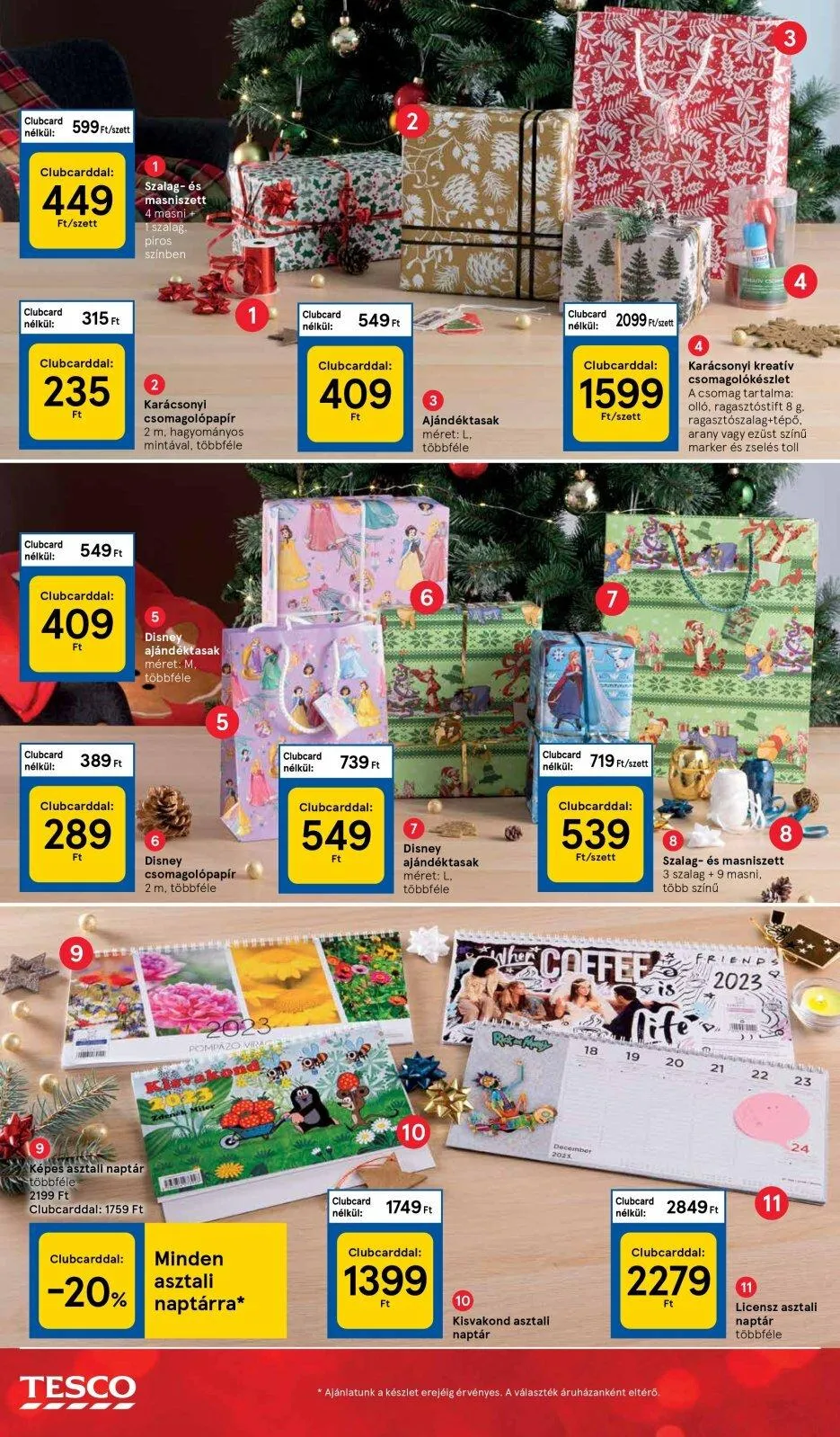 Tesco akciós újság Ajandekkatalogus 11.29–12.24 – 14. oldal