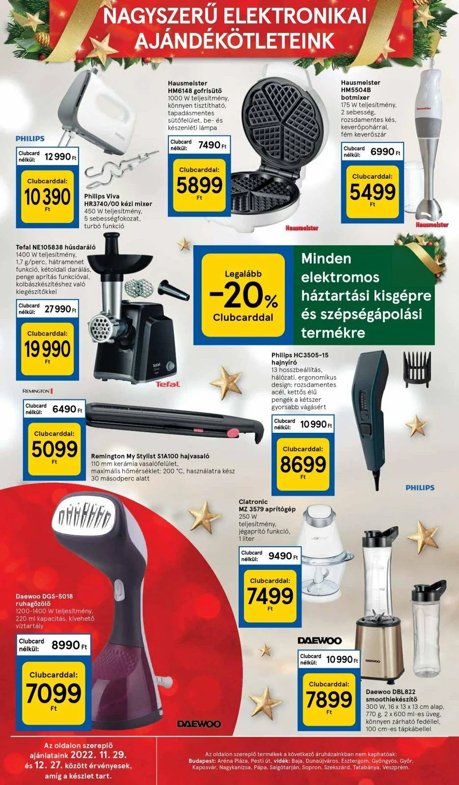 Tesco akciós újság Ajandekkatalogus 11.29–12.24 – 38. oldal