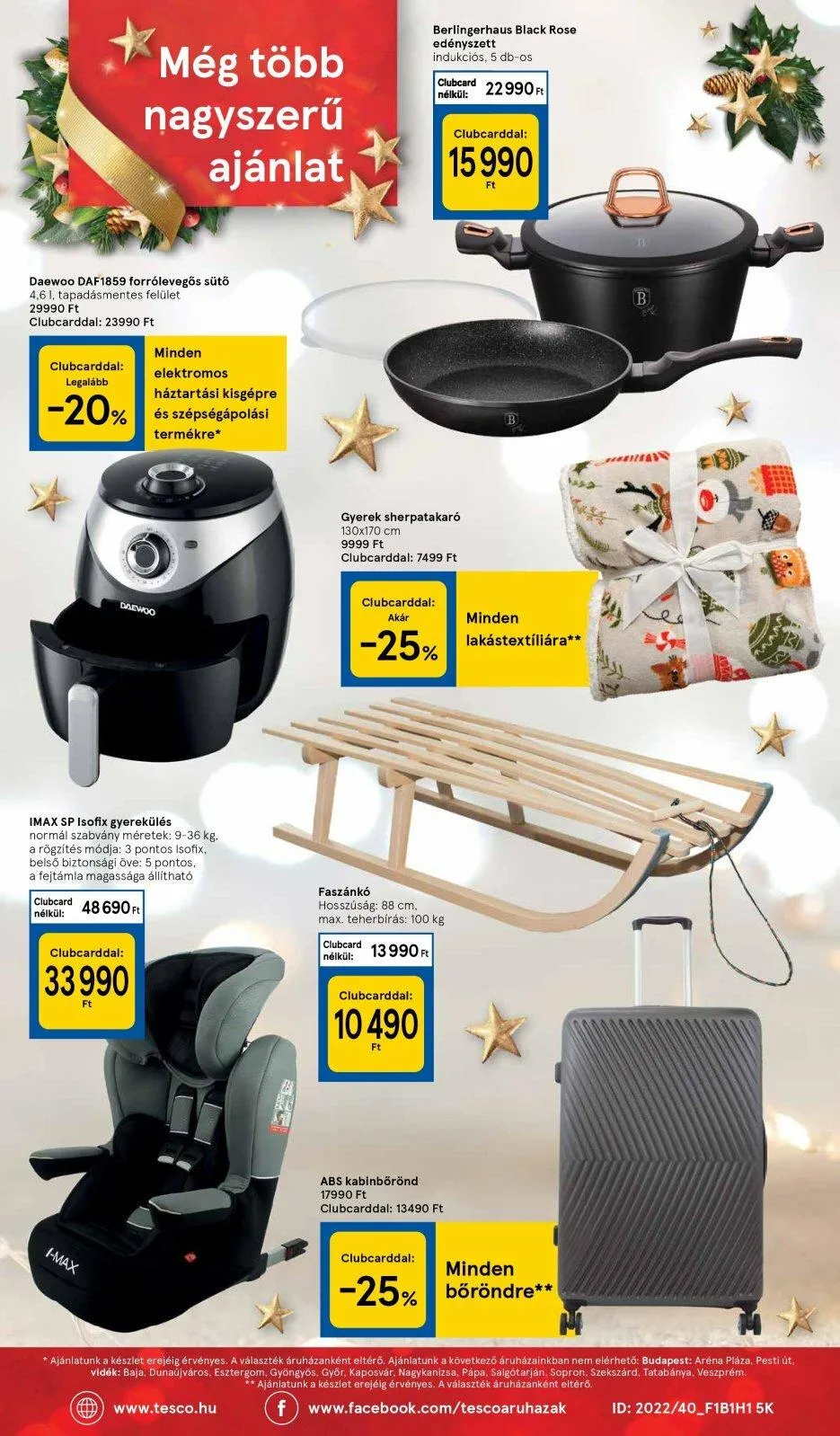 Tesco akciós újság Ajandekkatalogus 11.29–12.24 – 40. oldal