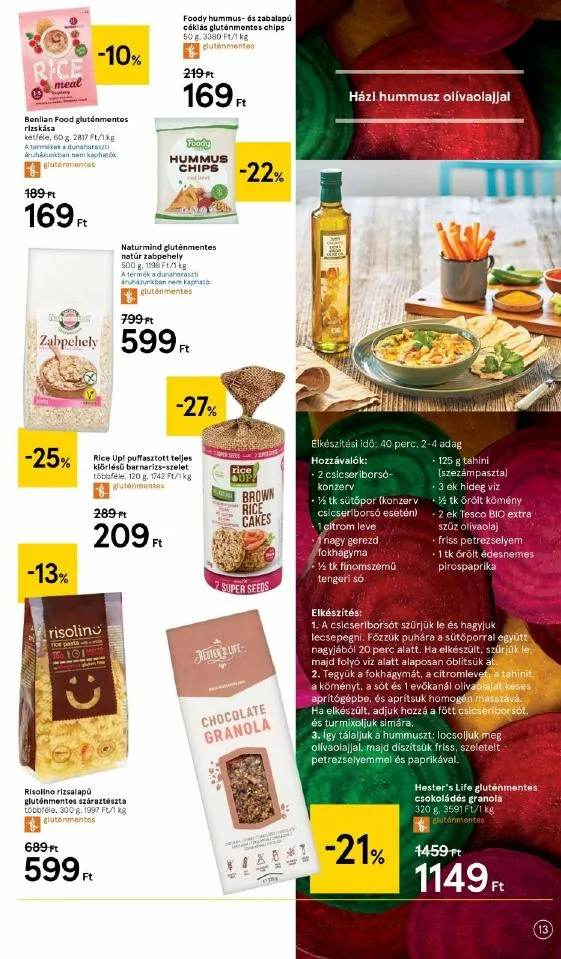 Tesco akciós újság Egeszseges Taplalkozas 01.14–02.10 – 13. oldal