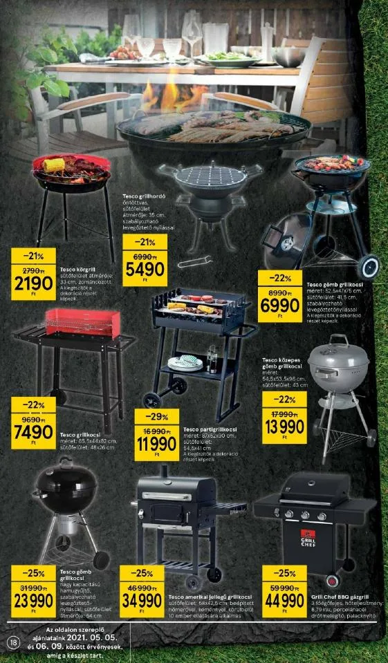 Tesco akciós újság Grill katalógus 05.27–06.09 – 18. oldal