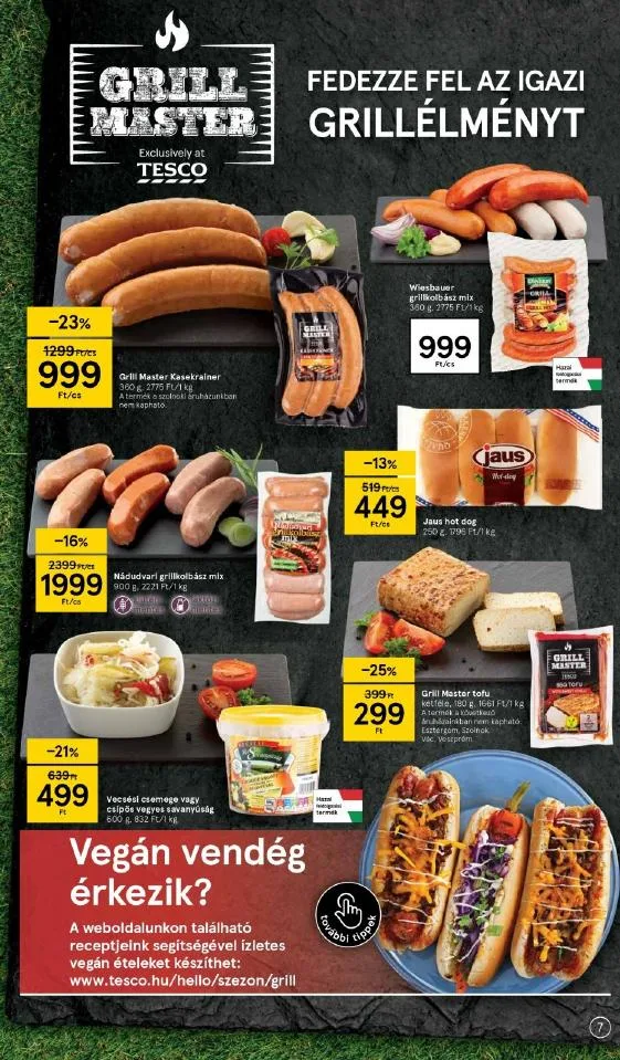 Tesco akciós újság Grill katalógus 05.27–06.09 – 7. oldal