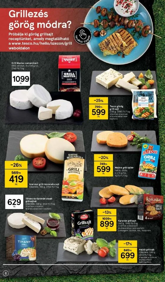 Tesco akciós újság Grill katalógus 05.27–06.09 – 8. oldal