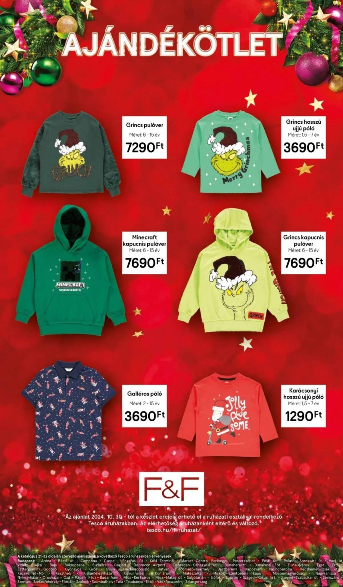 Tesco akciós újság Hipermarket Ajandekozas 10.30–10.30 – 19. oldal