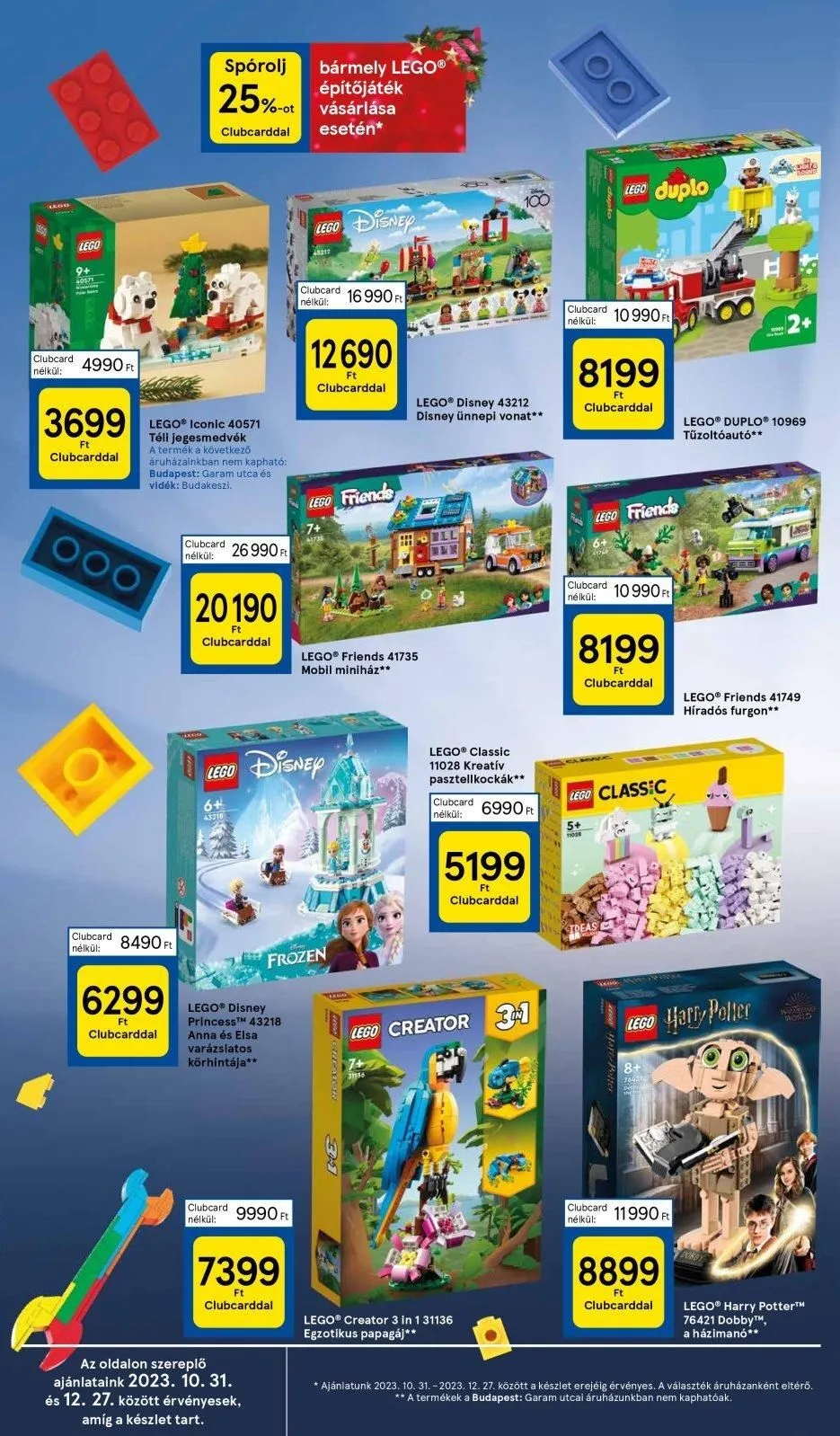 Tesco akciós újság Hipermarket játékok 10.31–11.21 – 10. oldal
