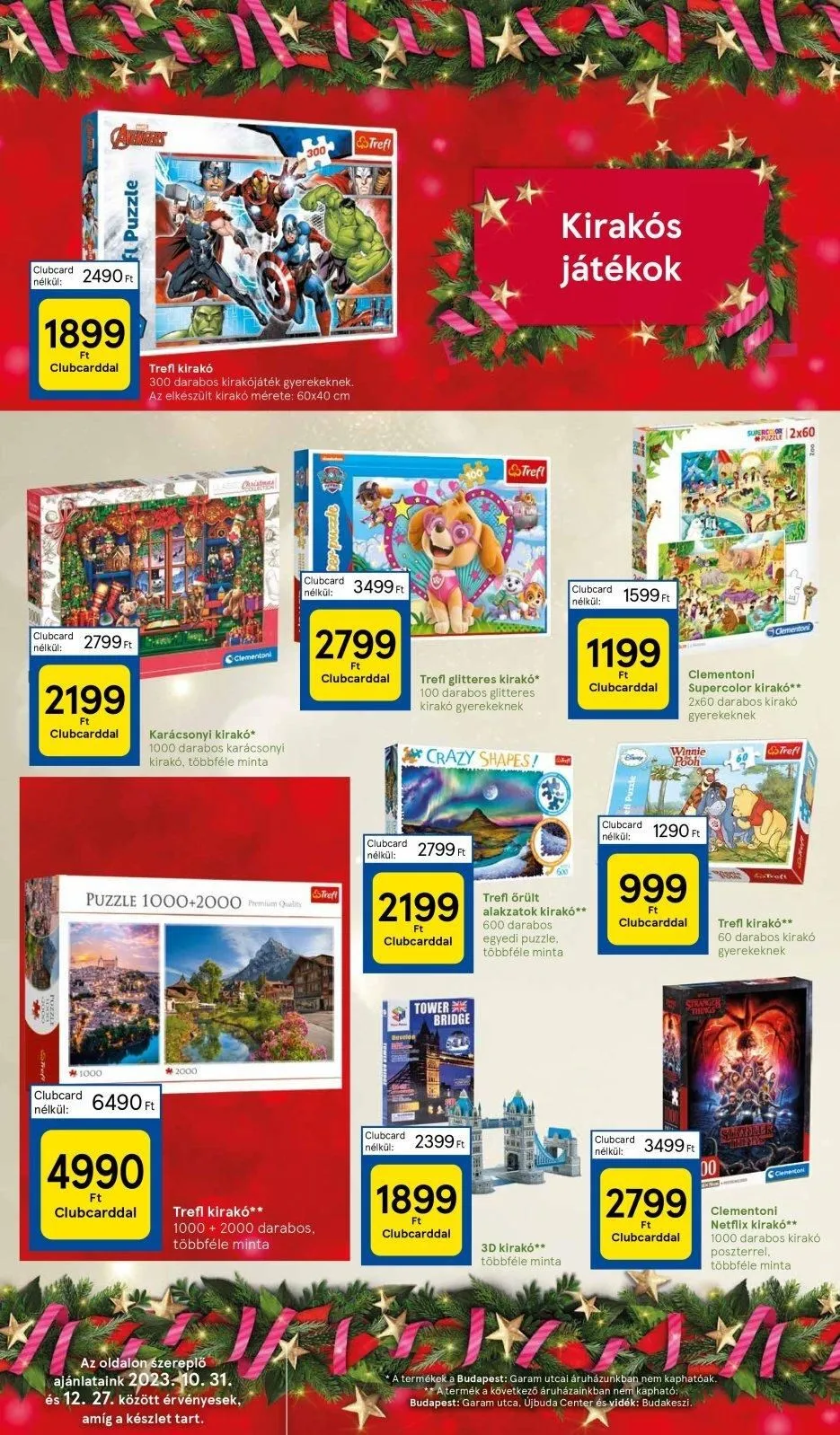 Tesco akciós újság Hipermarket játékok 10.31–11.21 – 16. oldal