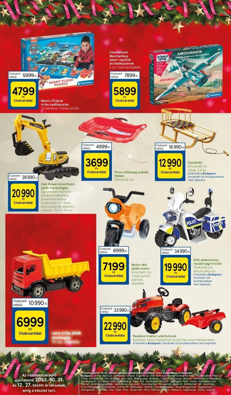 Tesco akciós újság Hipermarket játékok 10.31–11.21 – 28. oldal