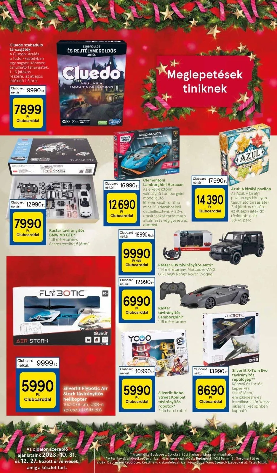 Tesco akciós újság Hipermarket játékok 10.31–11.21 – 30. oldal