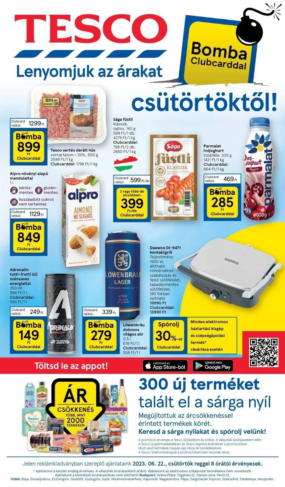 Tesco akciós újság Hipermarket 06.22–06.28
