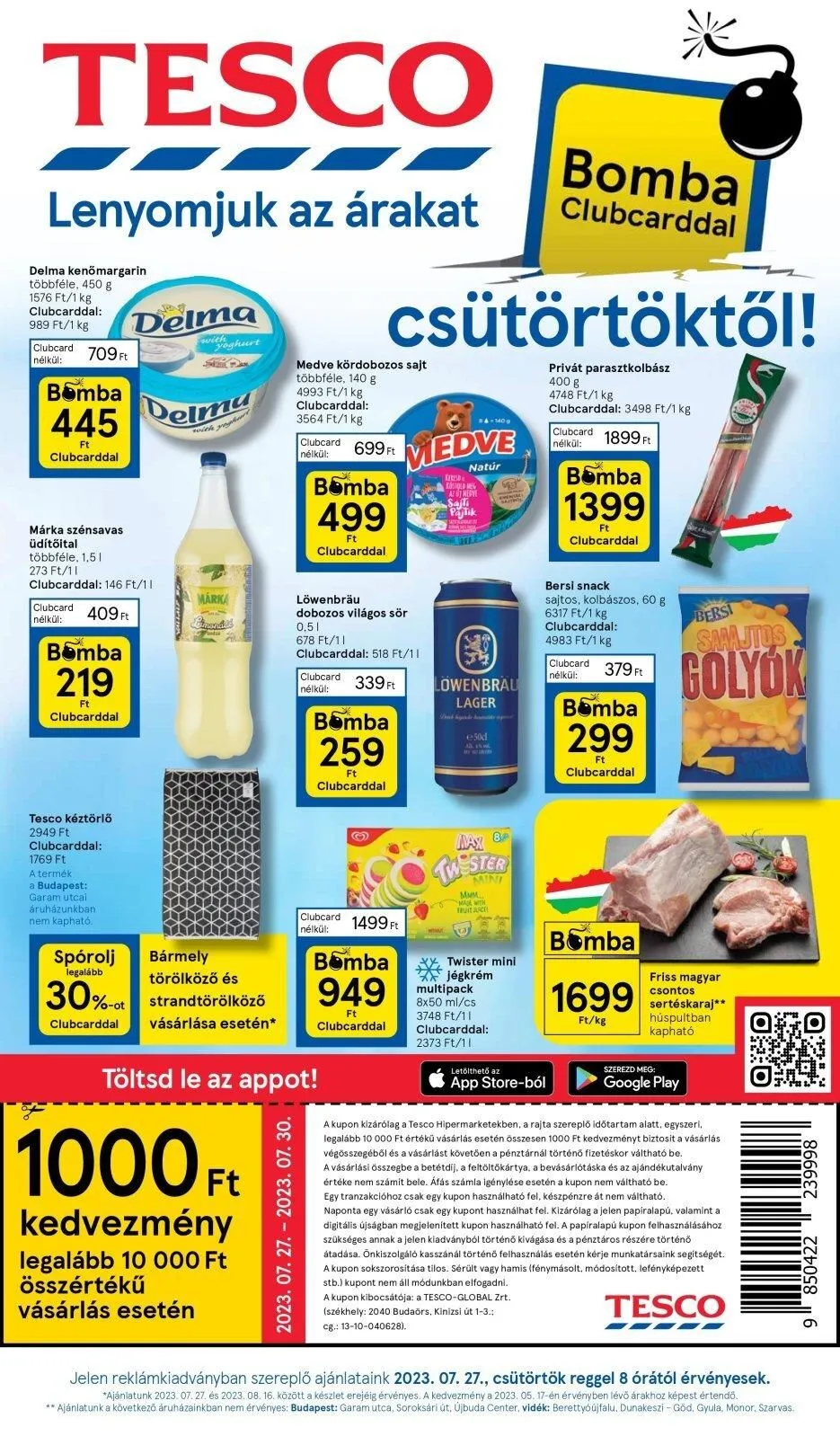Tesco akciós újság Hipermarket 07.27–08.02