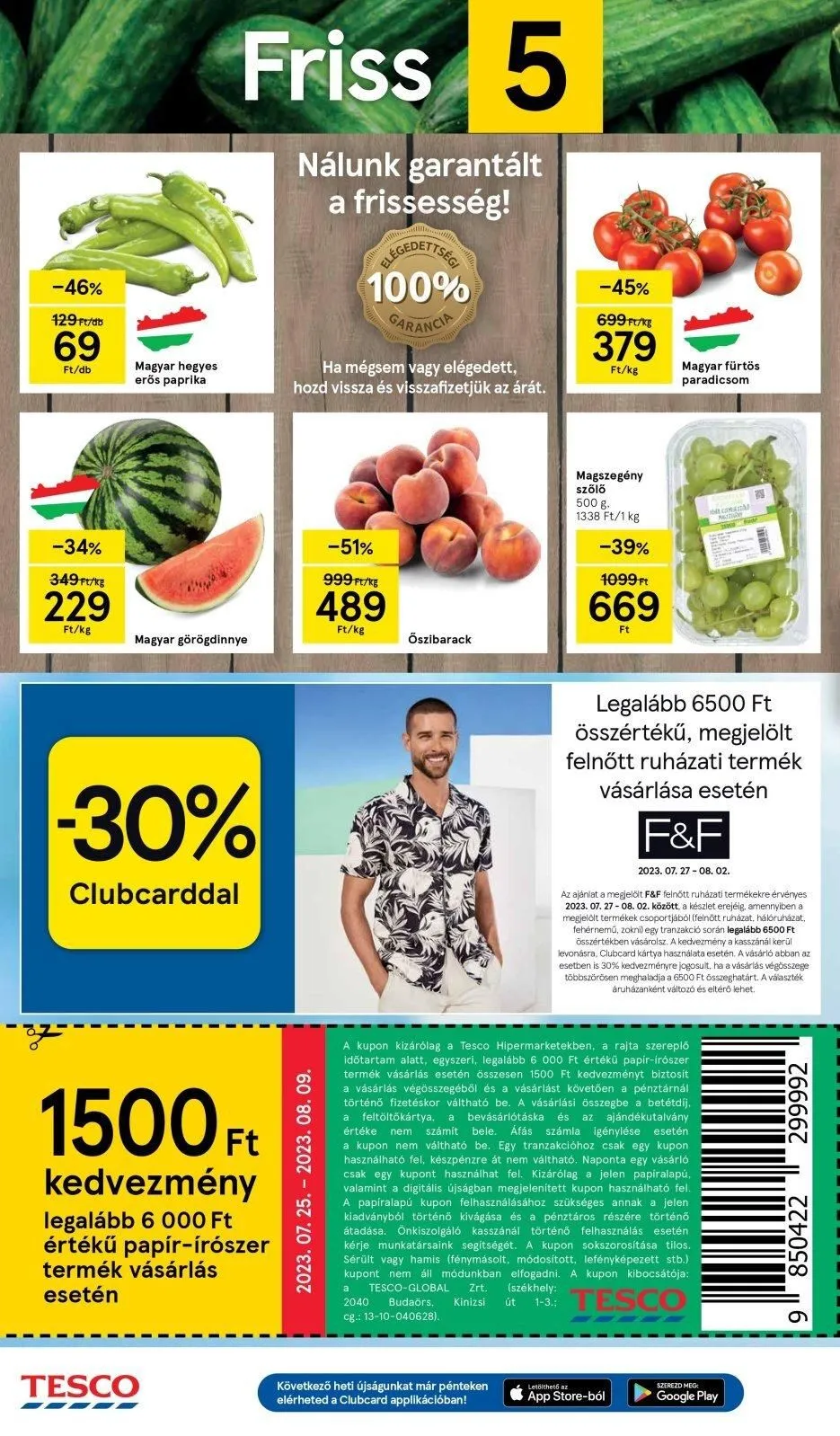 Tesco akciós újság Hipermarket 07.27–08.02 – 4. oldal