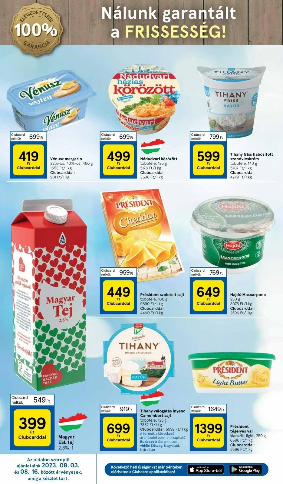 Tesco akciós újság Hipermarket 08.03–08.09 – 16. oldal