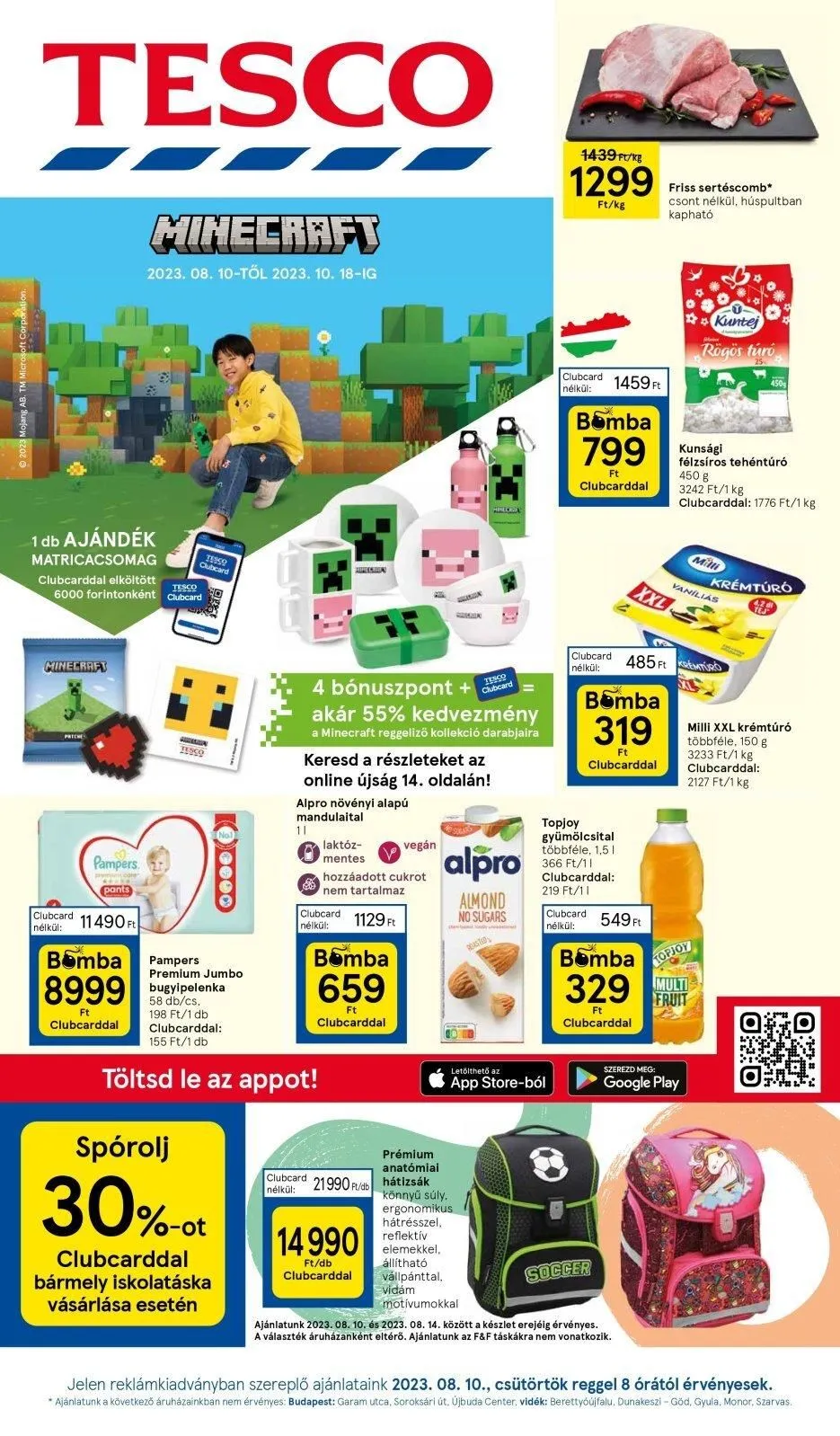 Tesco akciós újság Hipermarket 08.10–08.16
