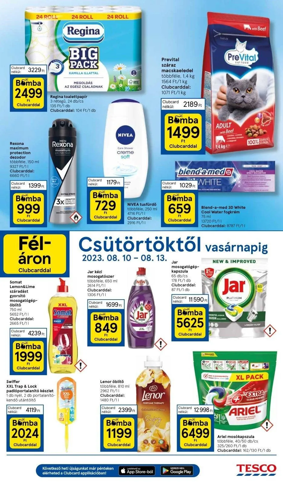 Tesco akciós újság Hipermarket 08.10–08.16 – 3. oldal