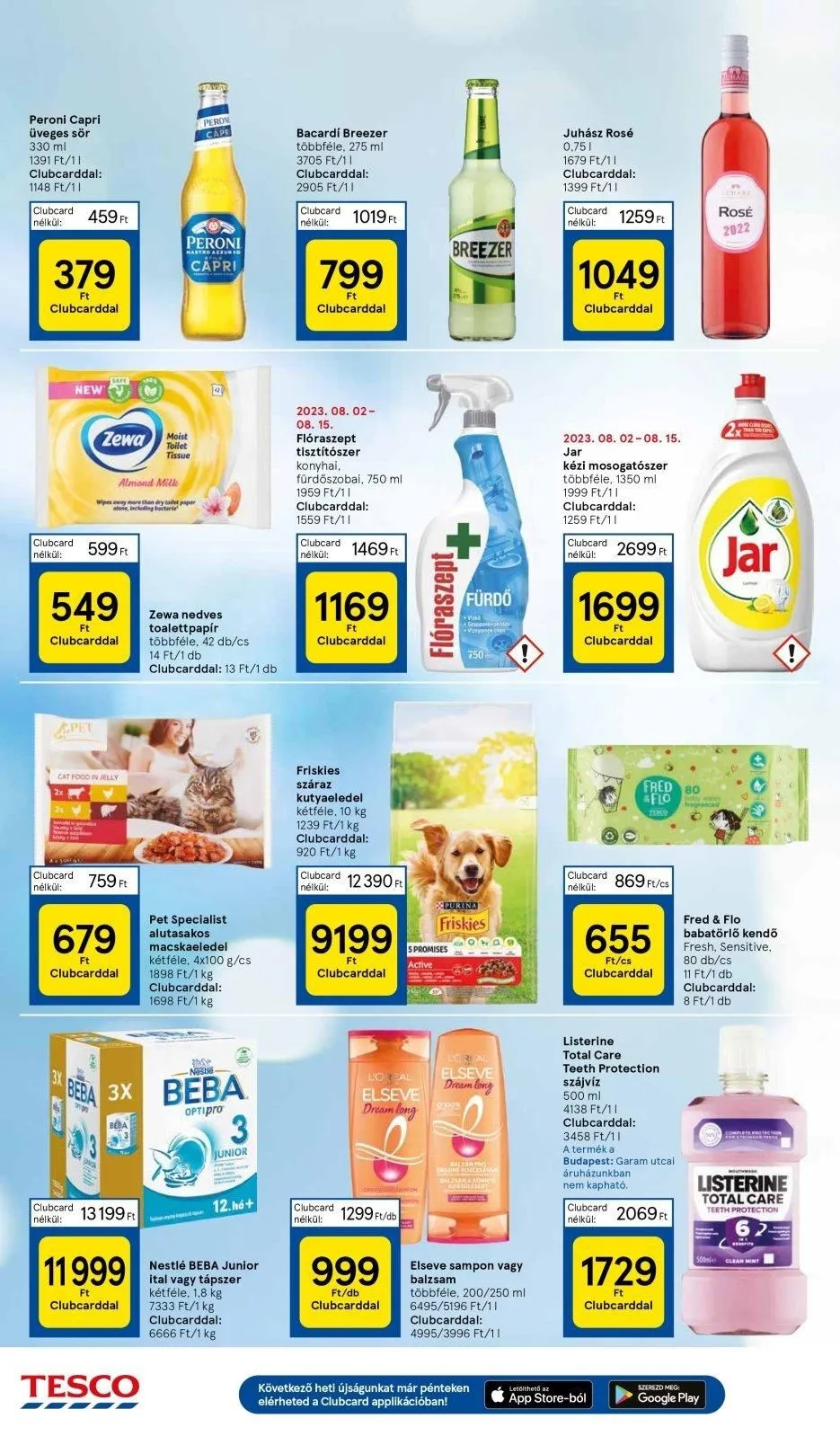 Tesco akciós újság Hipermarket 08.10–08.16 – 6. oldal