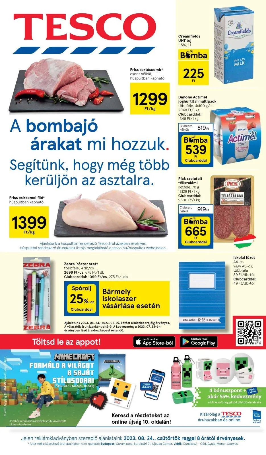Tesco akciós újság Hipermarket 08.24–08.30