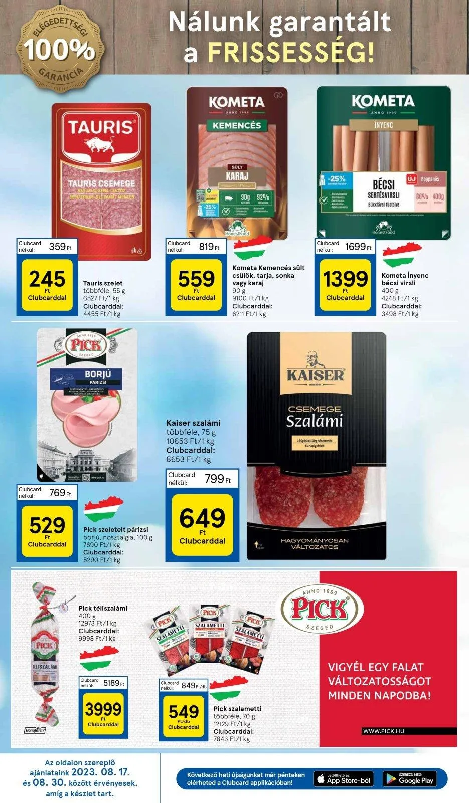 Tesco akciós újság Hipermarket 08.24–08.30 – 18. oldal