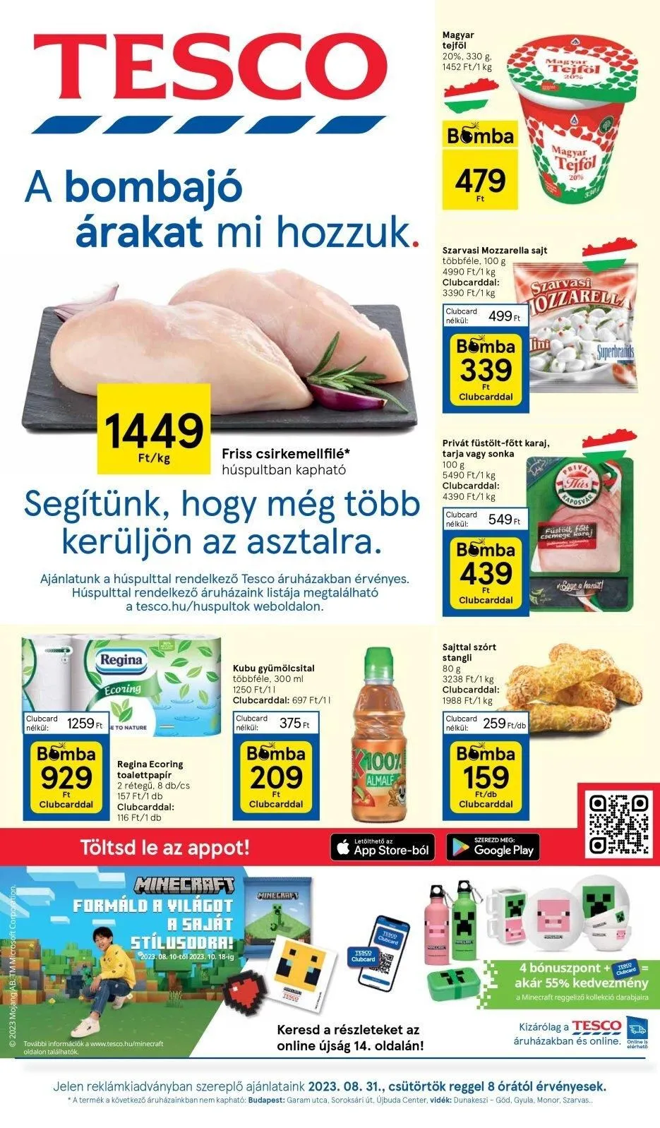 Tesco akciós újság Hipermarket 08.31–09.05