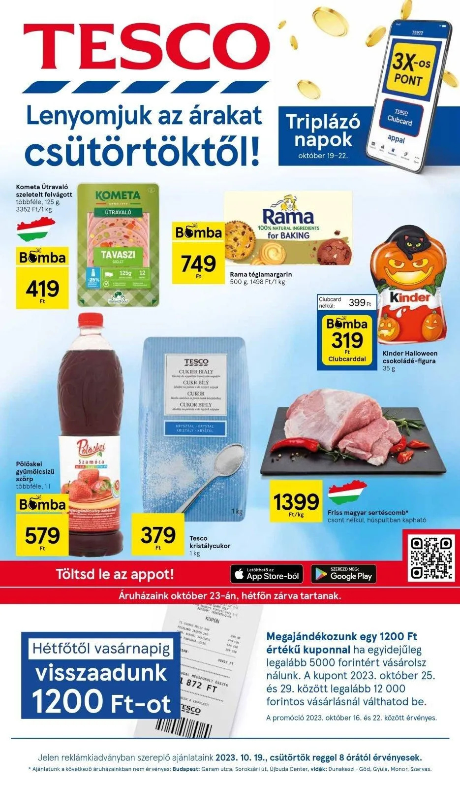 Tesco akciós újság Hipermarket 10.19–10.25