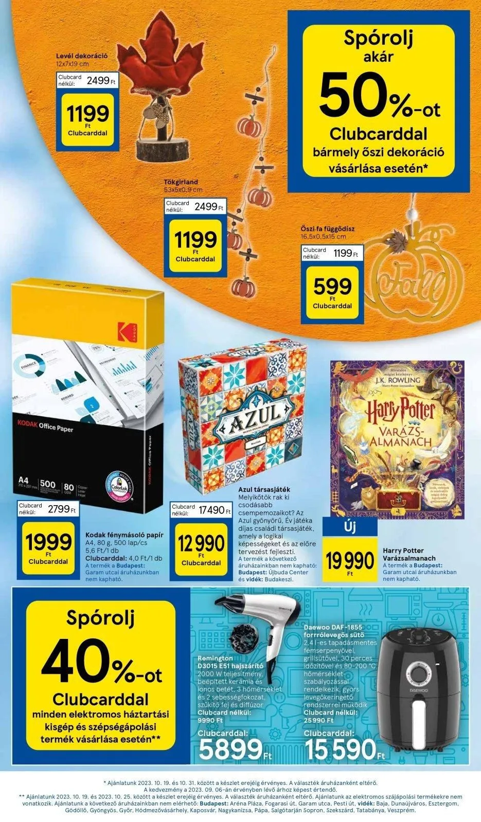 Tesco akciós újság Hipermarket 10.19–10.25 – 9. oldal