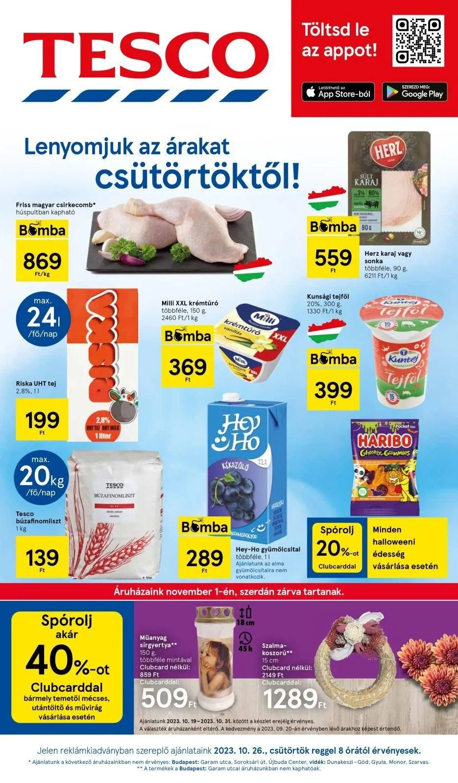 Tesco akciós újság Hipermarket 10.26–11.01