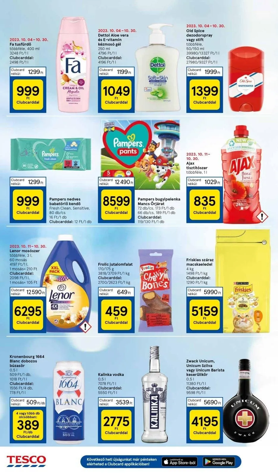 Tesco akciós újság Hipermarket 10.26–11.01 – 8. oldal
