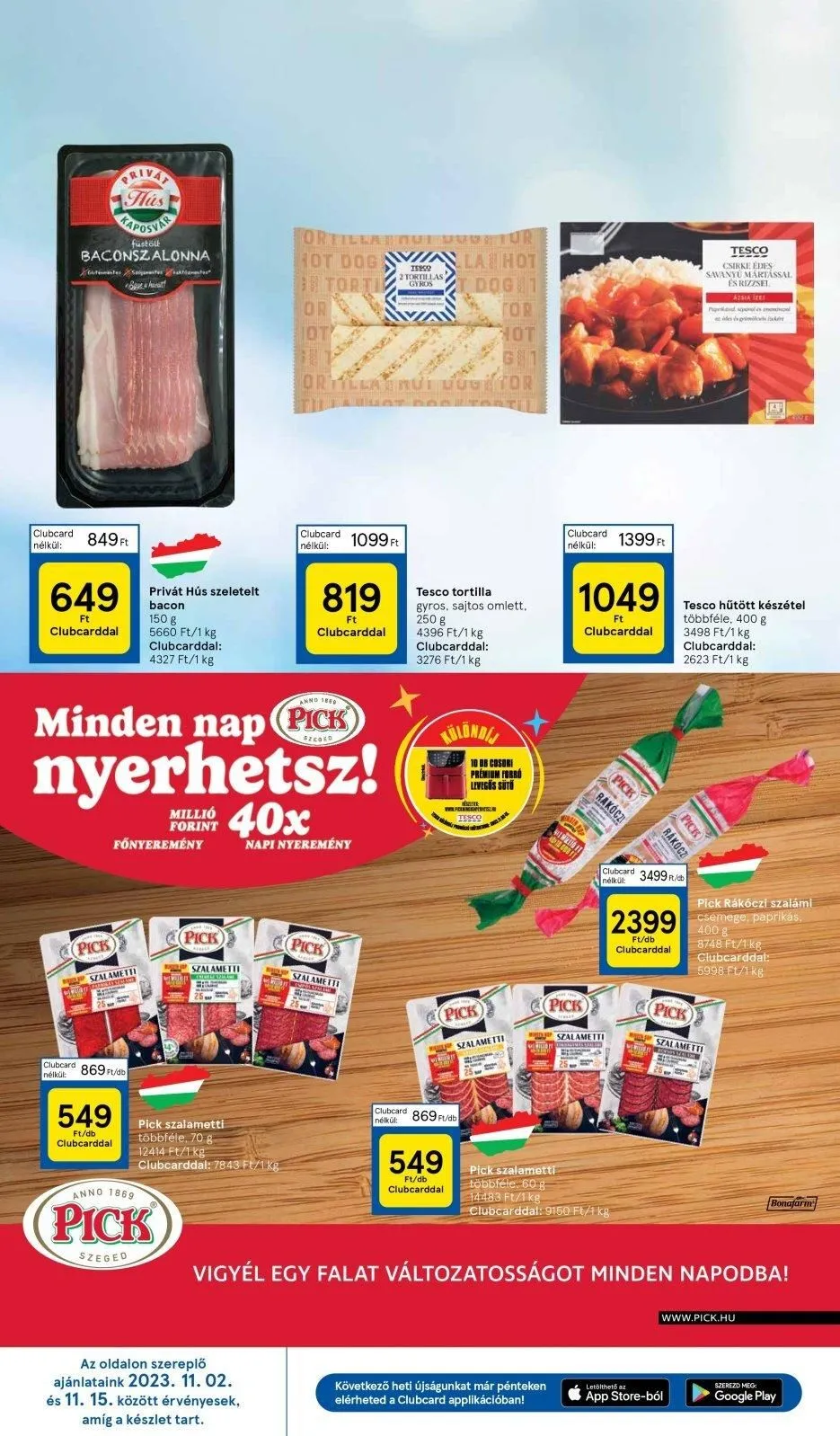 Tesco akciós újság Hipermarket 11.02–11.08 – 18. oldal