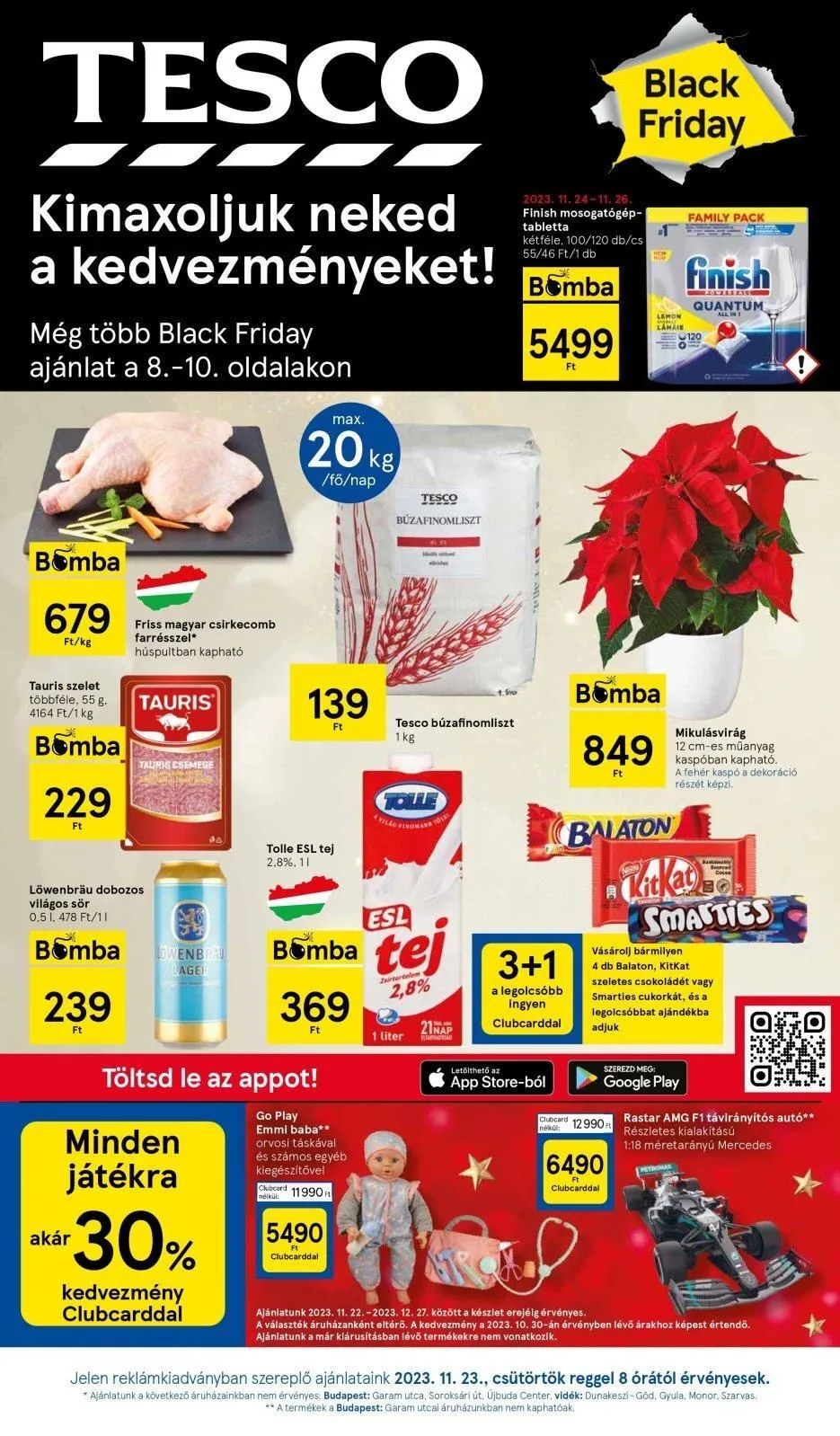 Tesco akciós újság Hipermarket 11.23–11.29