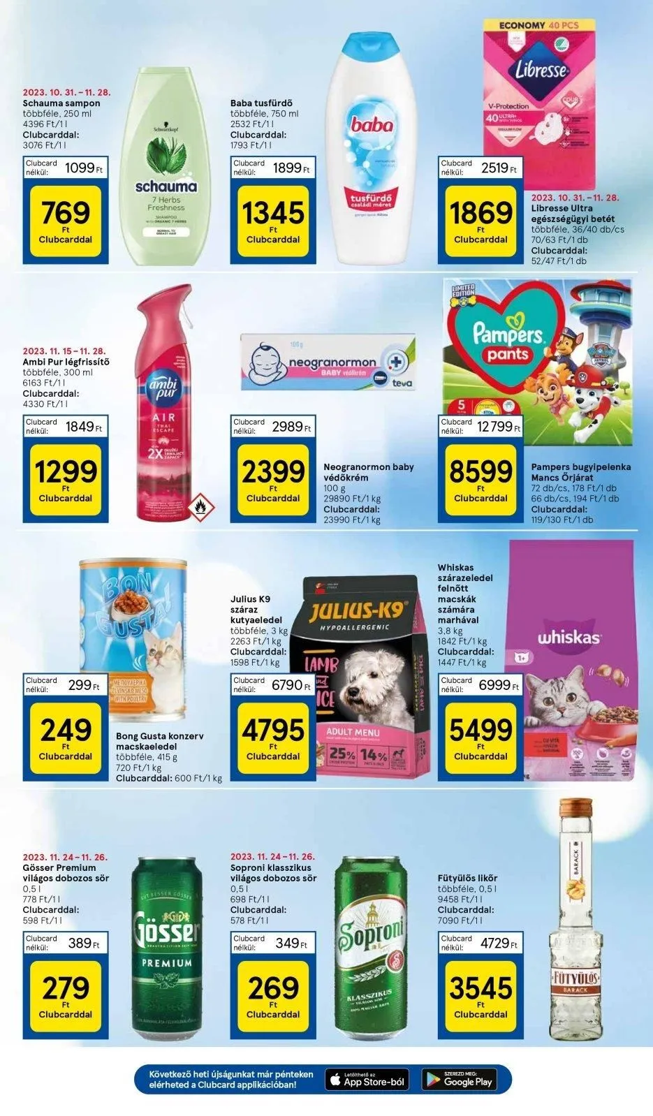 Tesco akciós újság Hipermarket 11.23–11.29 – 7. oldal