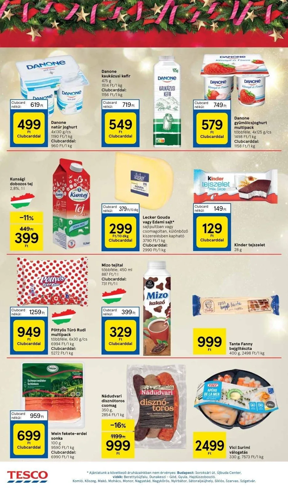 Tesco akciós újság Hipermarket 12.21–12.27 – 18. oldal