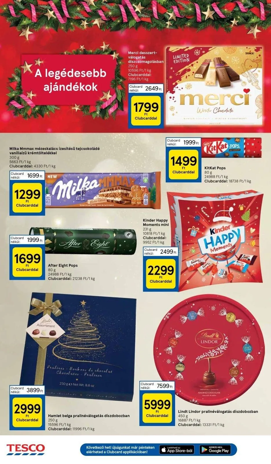 Tesco akciós újság Hipermarket 12.21–12.27 – 22. oldal