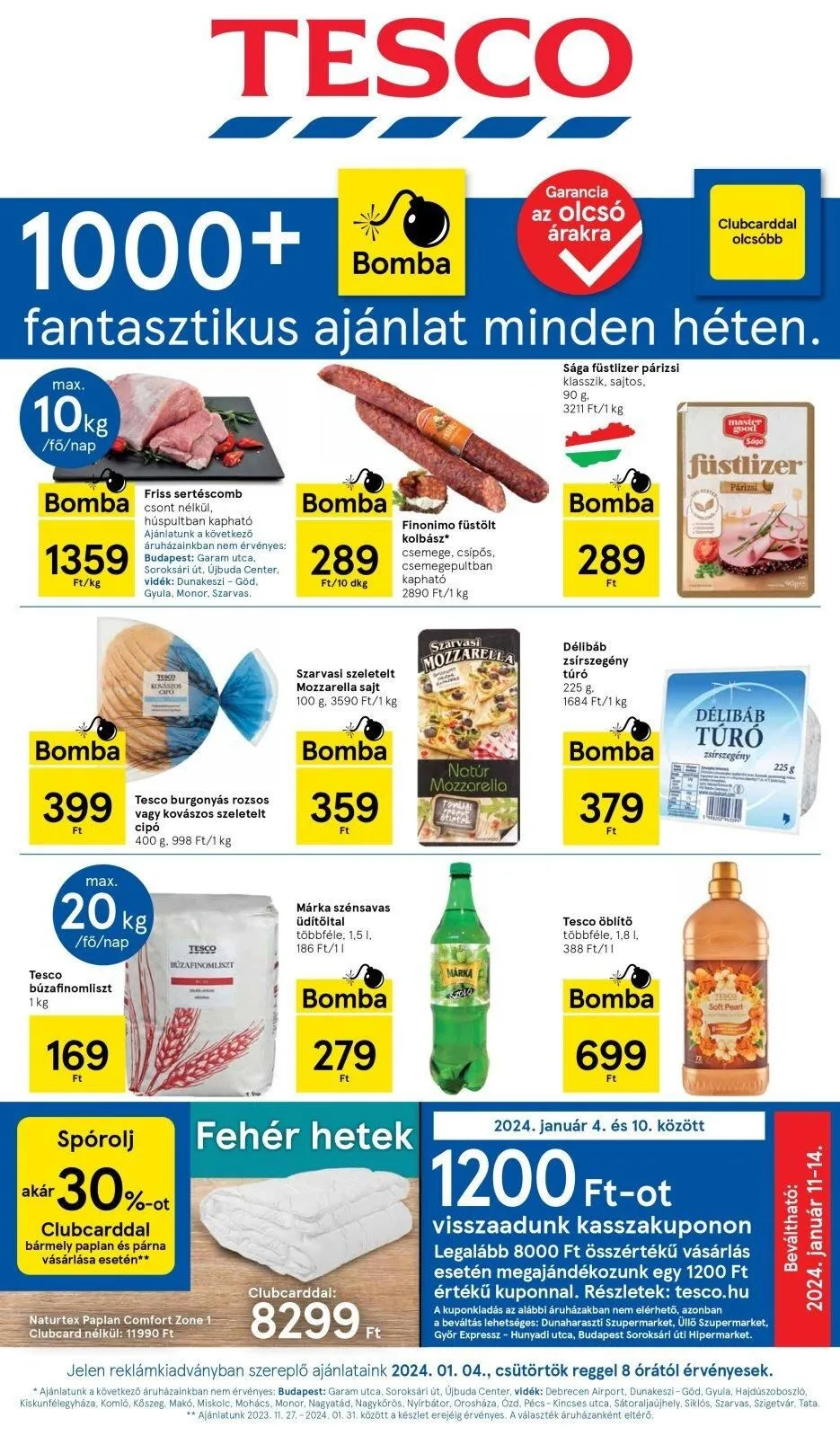 Tesco akciós újság Hipermarket 01.04–01.10