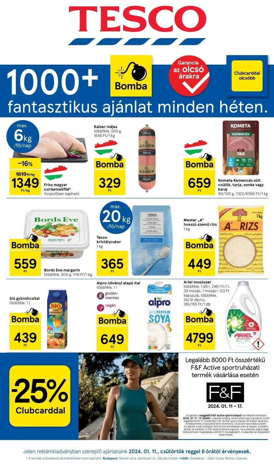 Tesco akciós újság Hipermarket 01.11–01.17