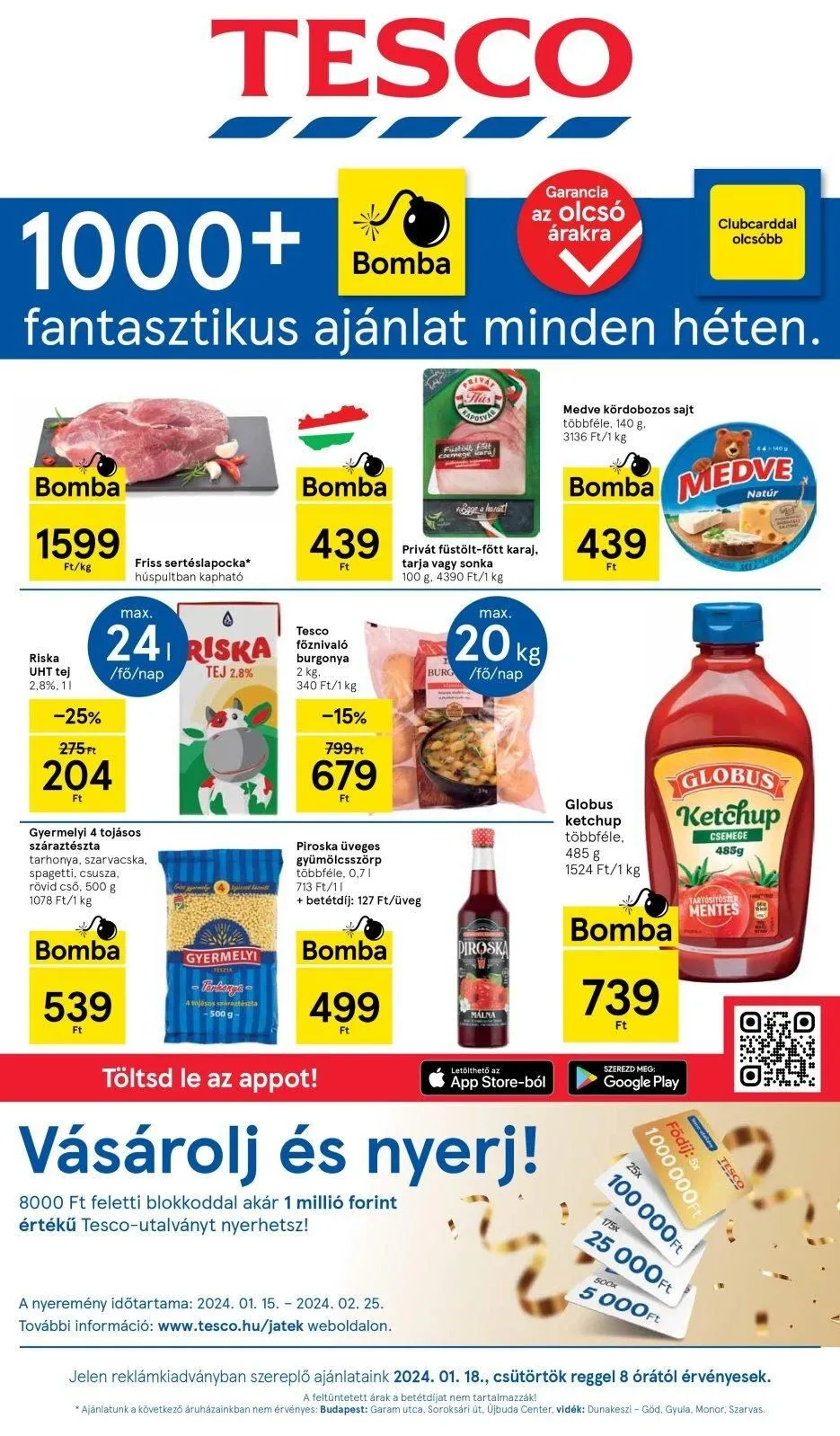 Tesco akciós újság Hipermarket 01.18–01.24
