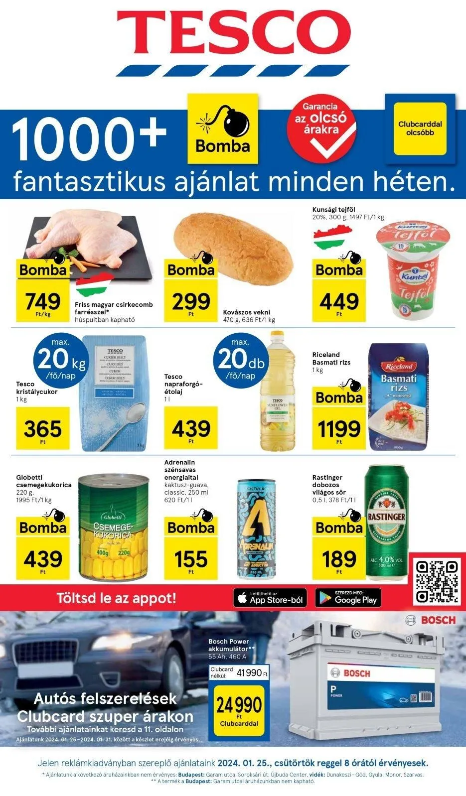 Tesco akciós újság Hipermarket 01.25–01.31