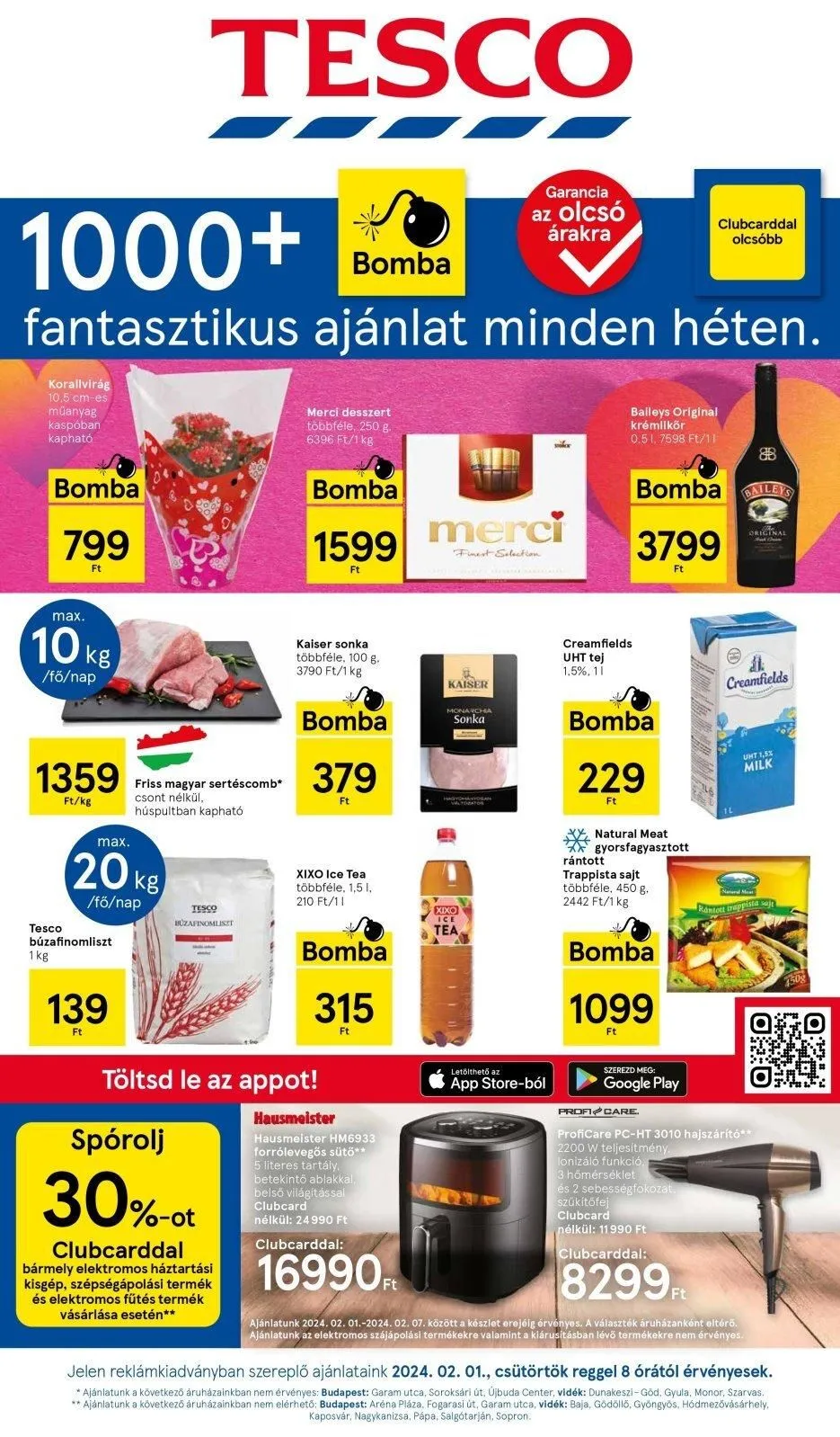 Tesco akciós újság Hipermarket 02.01–02.07