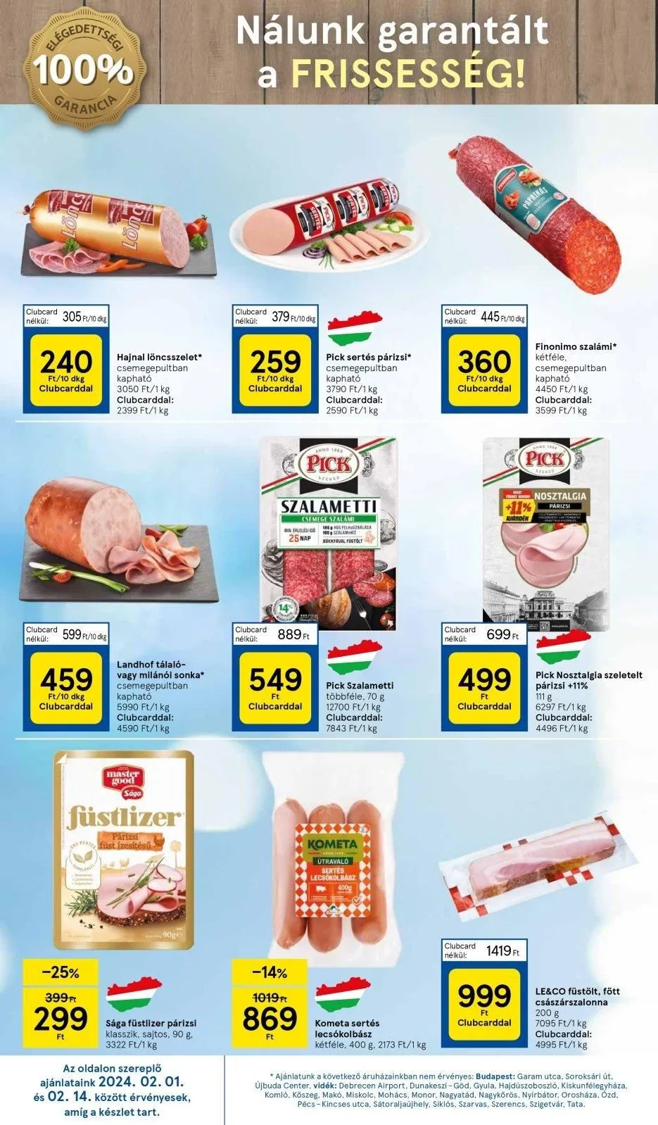 Tesco akciós újság Hipermarket 02.01–02.07 – 16. oldal