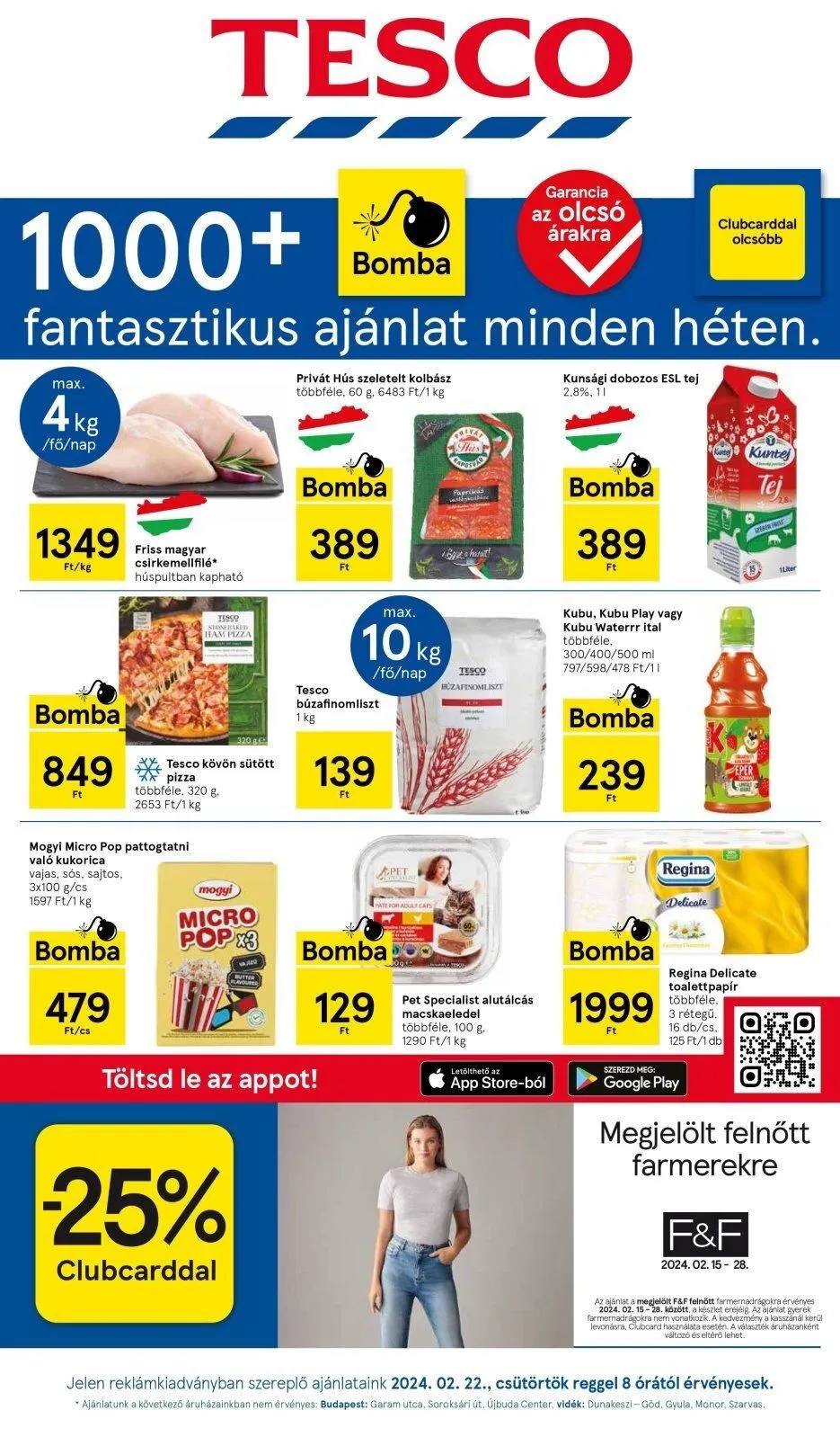Tesco akciós újság Hipermarket 02.22–02.28