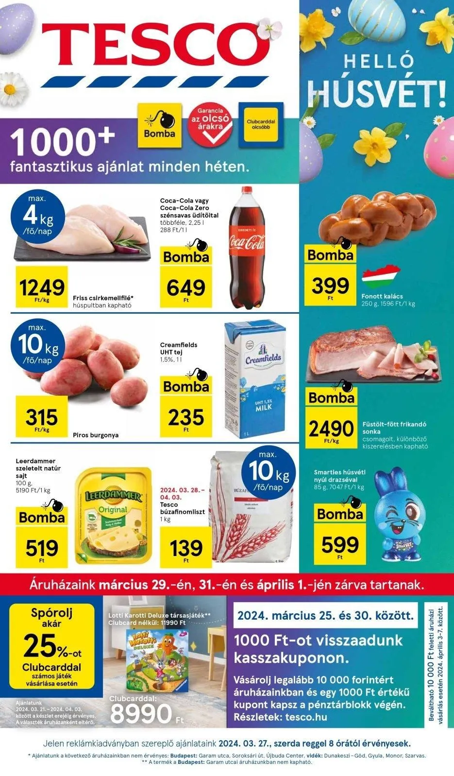 Tesco akciós újság Hipermarket 03.27–04.01