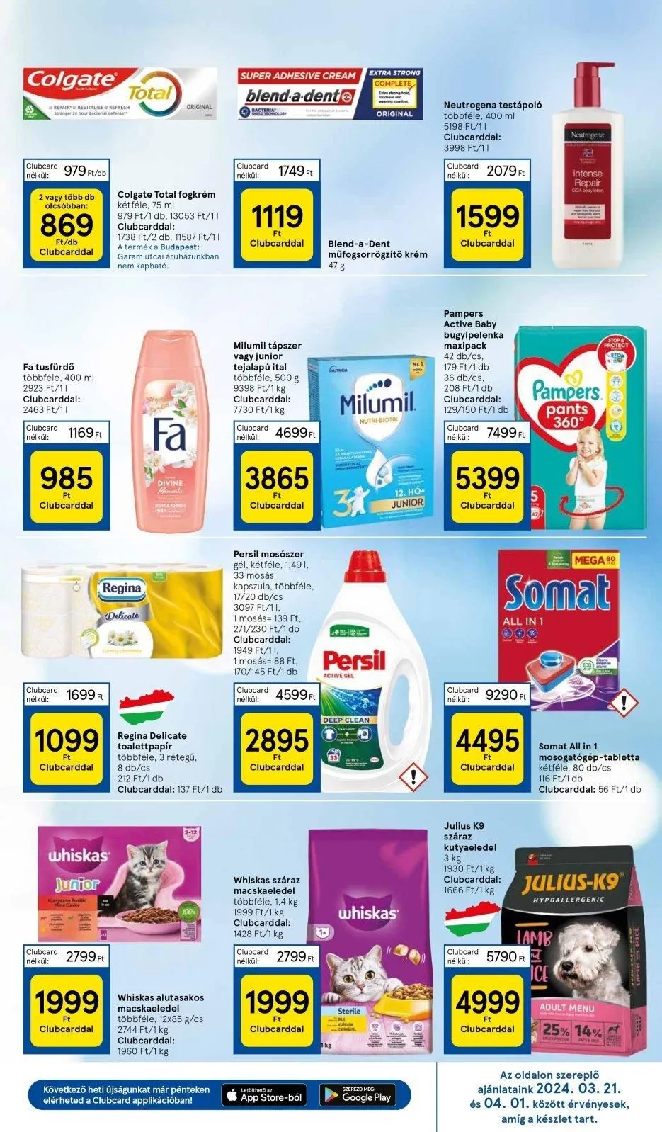 Tesco akciós újság Hipermarket 03.27–04.01 – 7. oldal