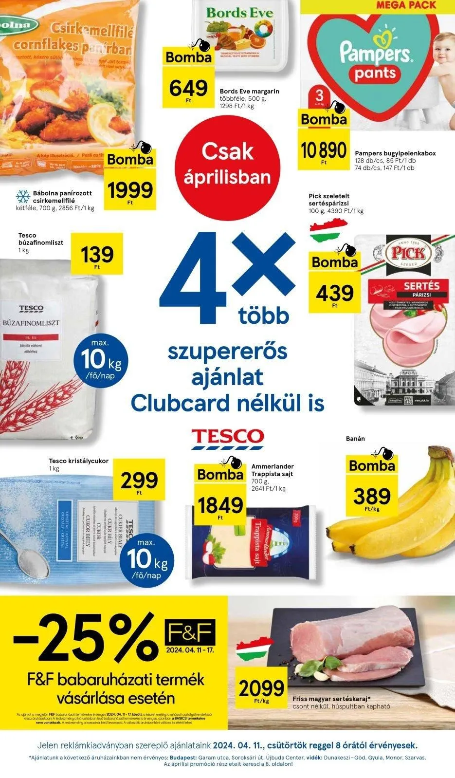 Tesco akciós újság Hipermarket 04.11–04.17