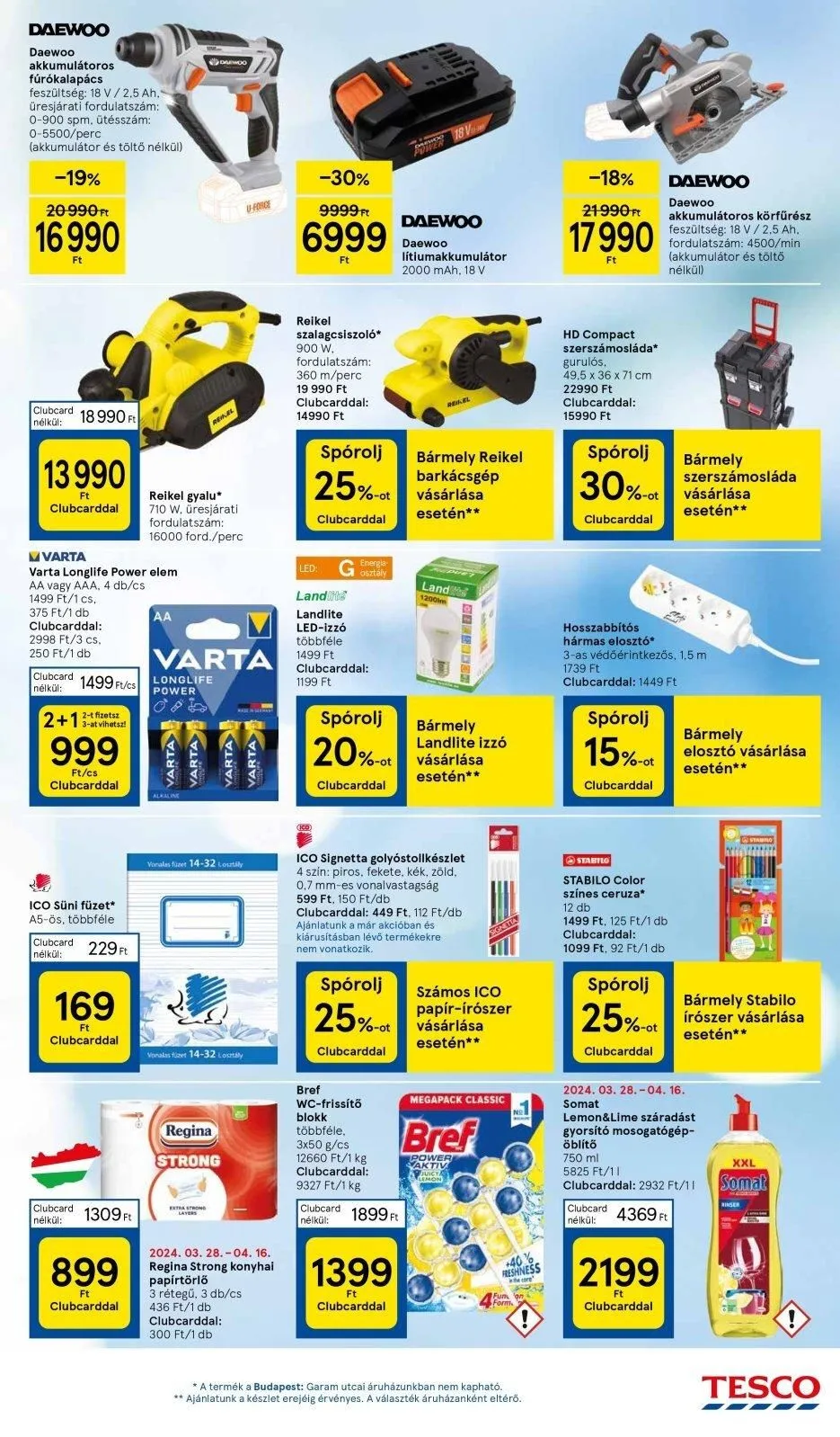 Tesco akciós újság Hipermarket 04.11–04.17 – 31. oldal