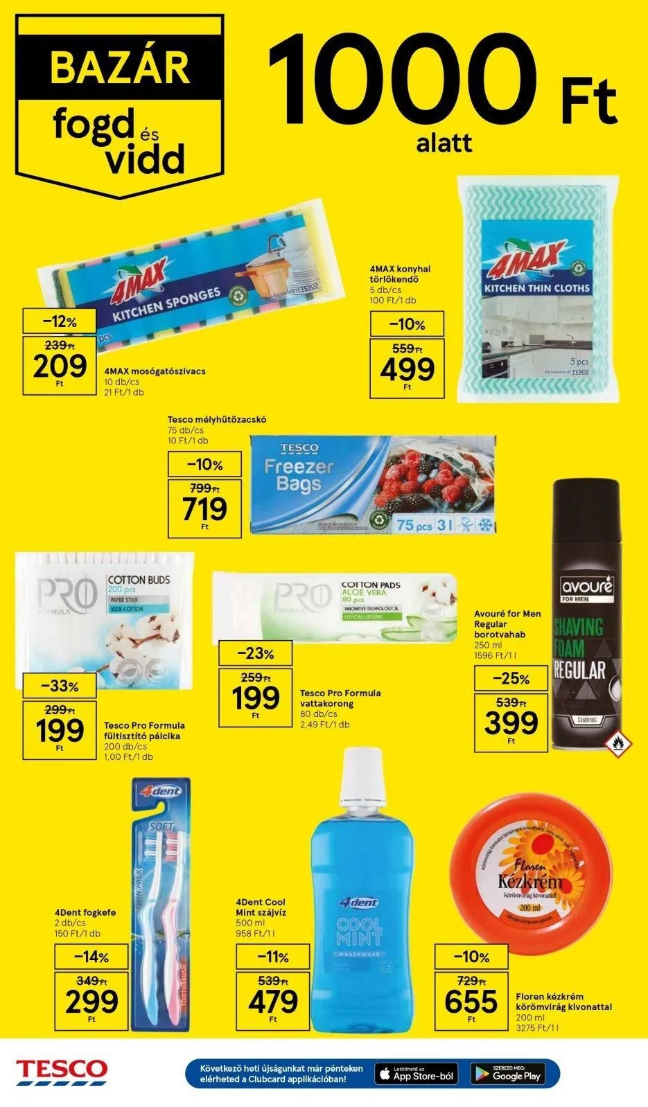 Tesco akciós újság Hipermarket 04.18–04.24 – 12. oldal