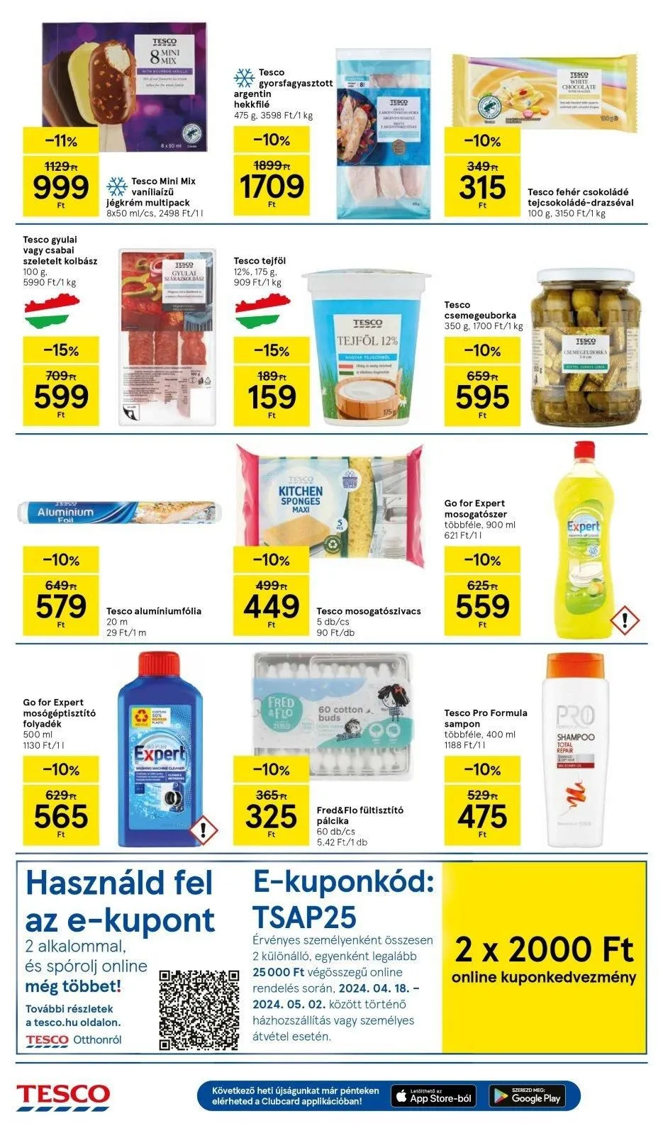 Tesco akciós újság Hipermarket 04.18–04.24 – 4. oldal