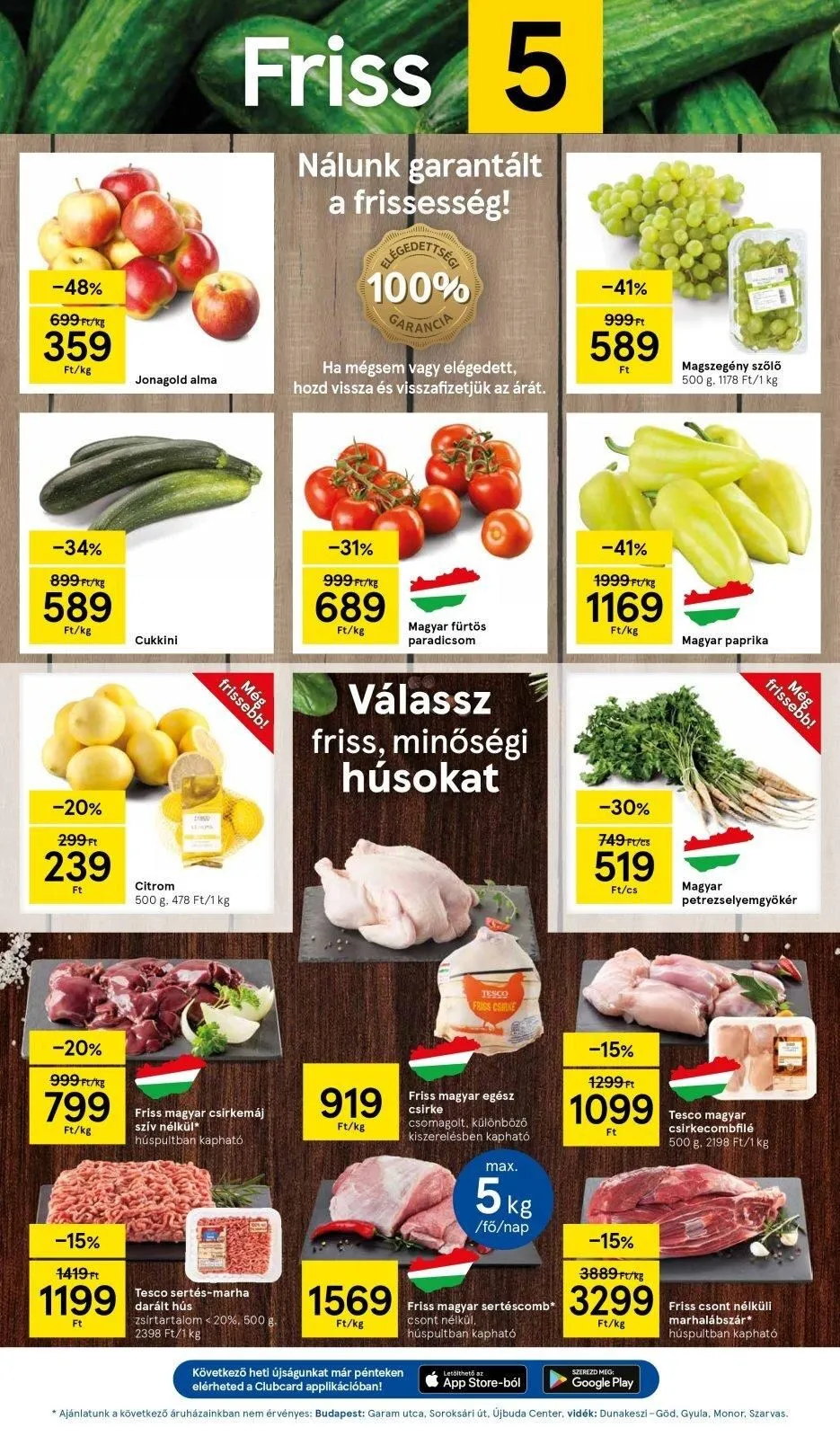 Tesco akciós újság Hipermarket 04.25–04.30 – 3. oldal