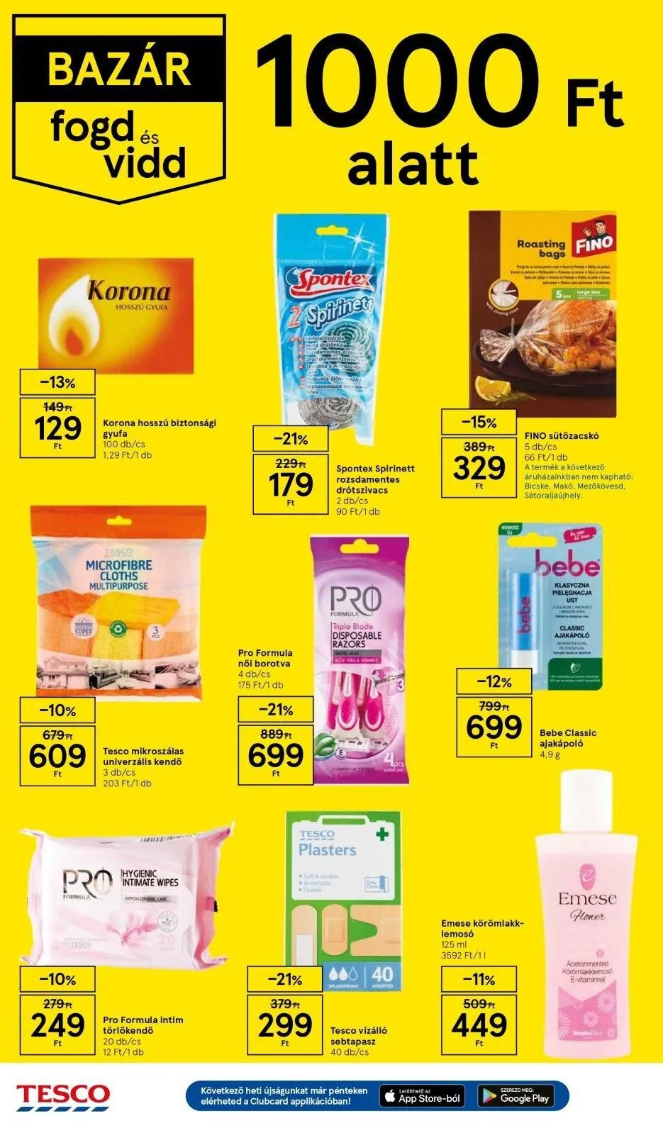 Tesco akciós újság Hipermarket 05.02–05.08 – 12. oldal