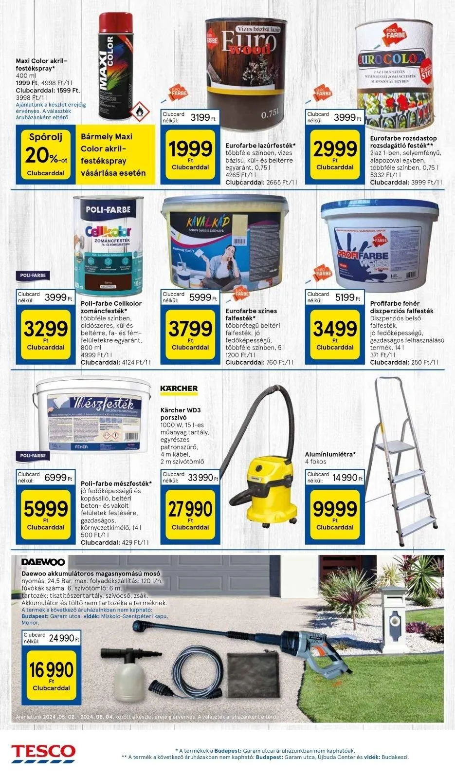 Tesco akciós újság Hipermarket 05.02–05.08 – 16. oldal